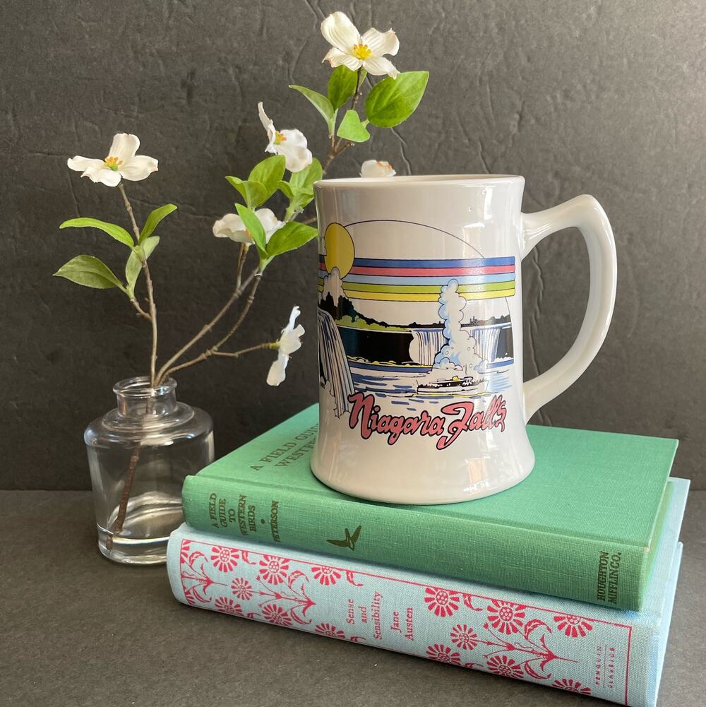 Vintage Niagara Falls Mug Rainbow Boat Mist RSS